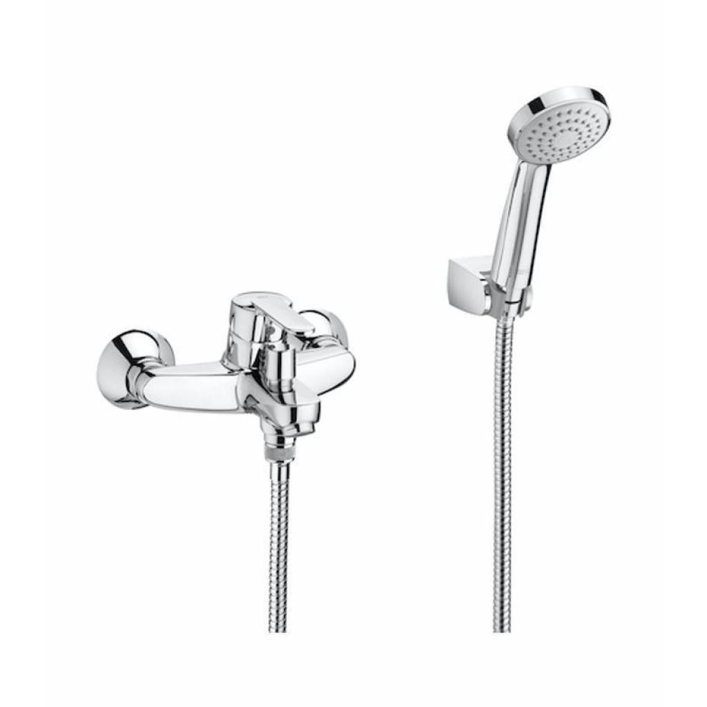 Roca Victoria Wall-Mounted Bath Shower Mixer + Kit