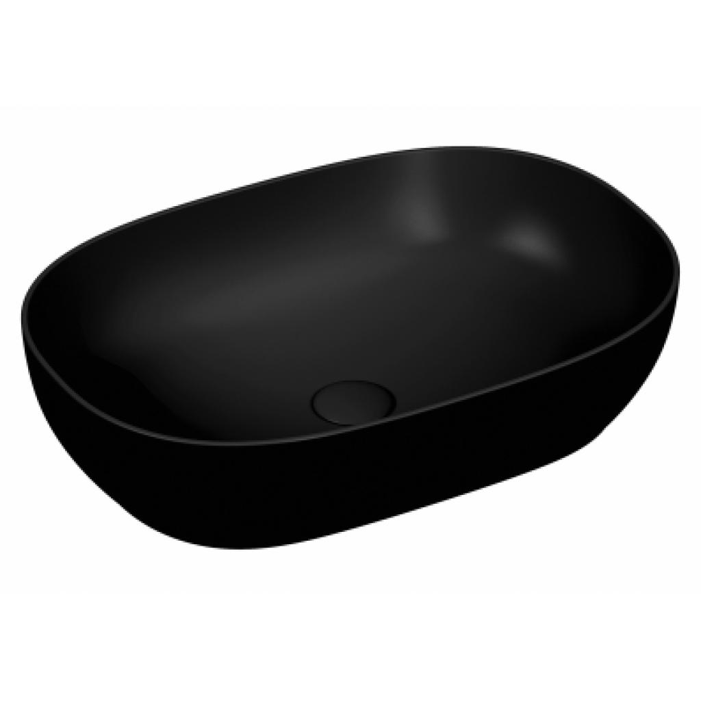 Vitra Outline Oval Bowl Washbasin, Matte Black