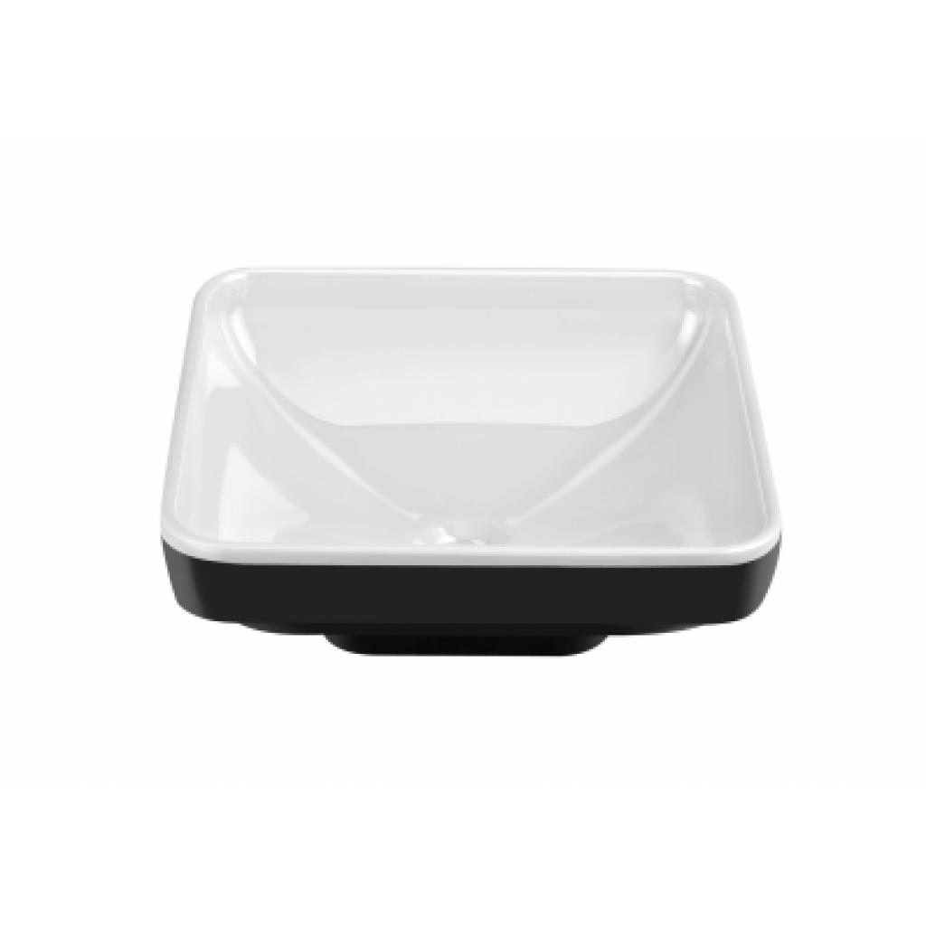 Vitra Water Jewels Square Bowl, 40 cm, Pearl White & Black