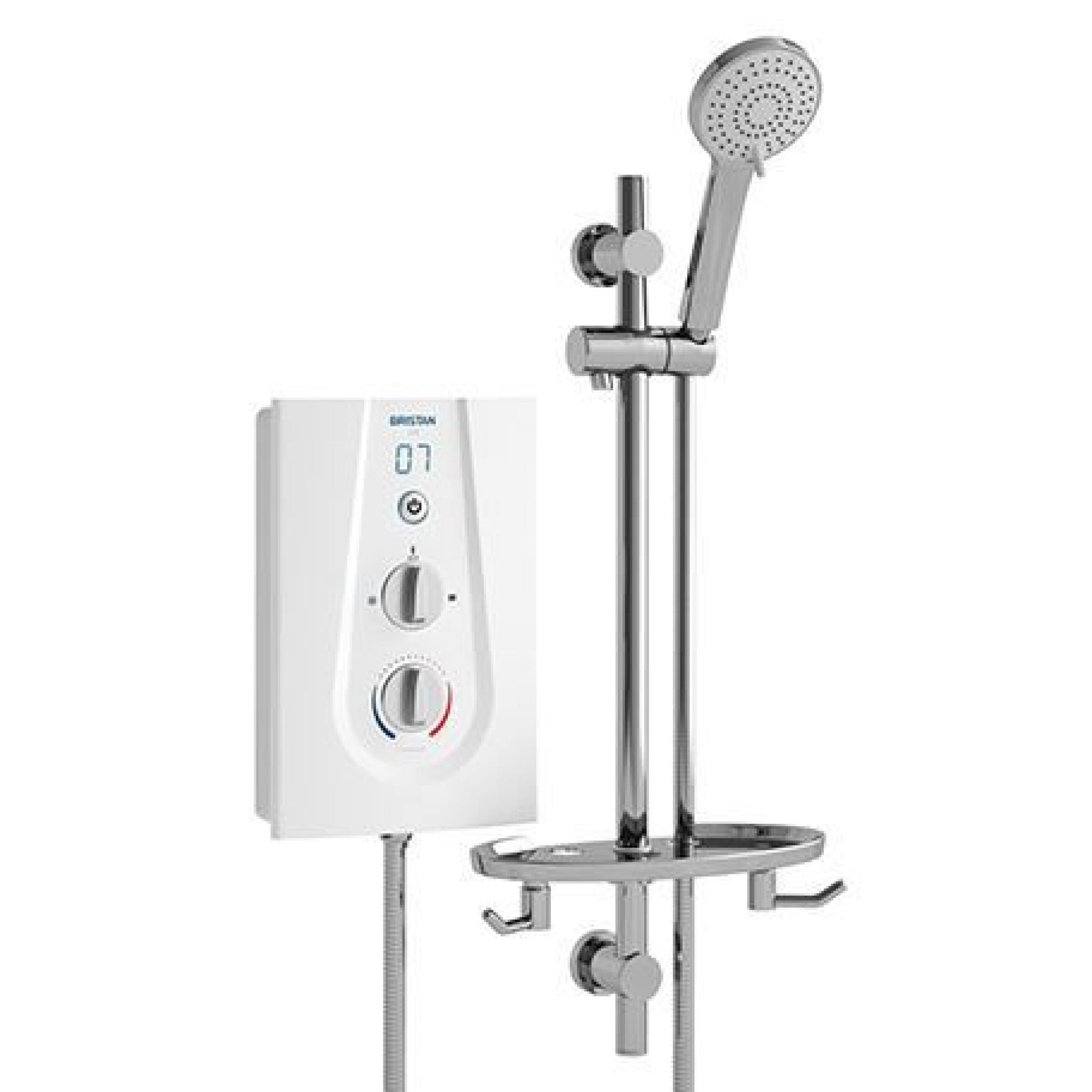 Bristan Joy Thermostatic Electric Shower 9.5KW White