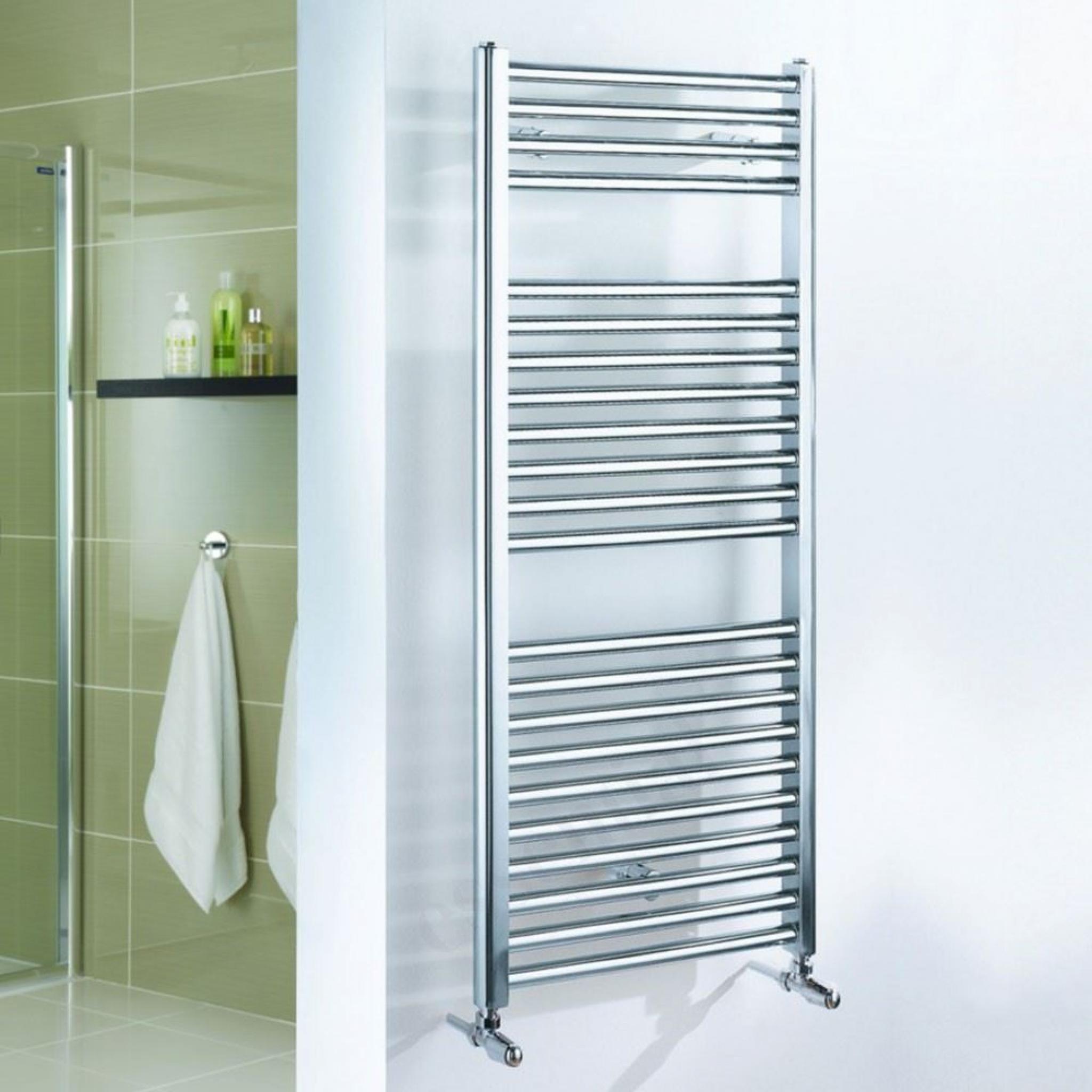 Straight Chrome Towel Radiator 1110x600mm
