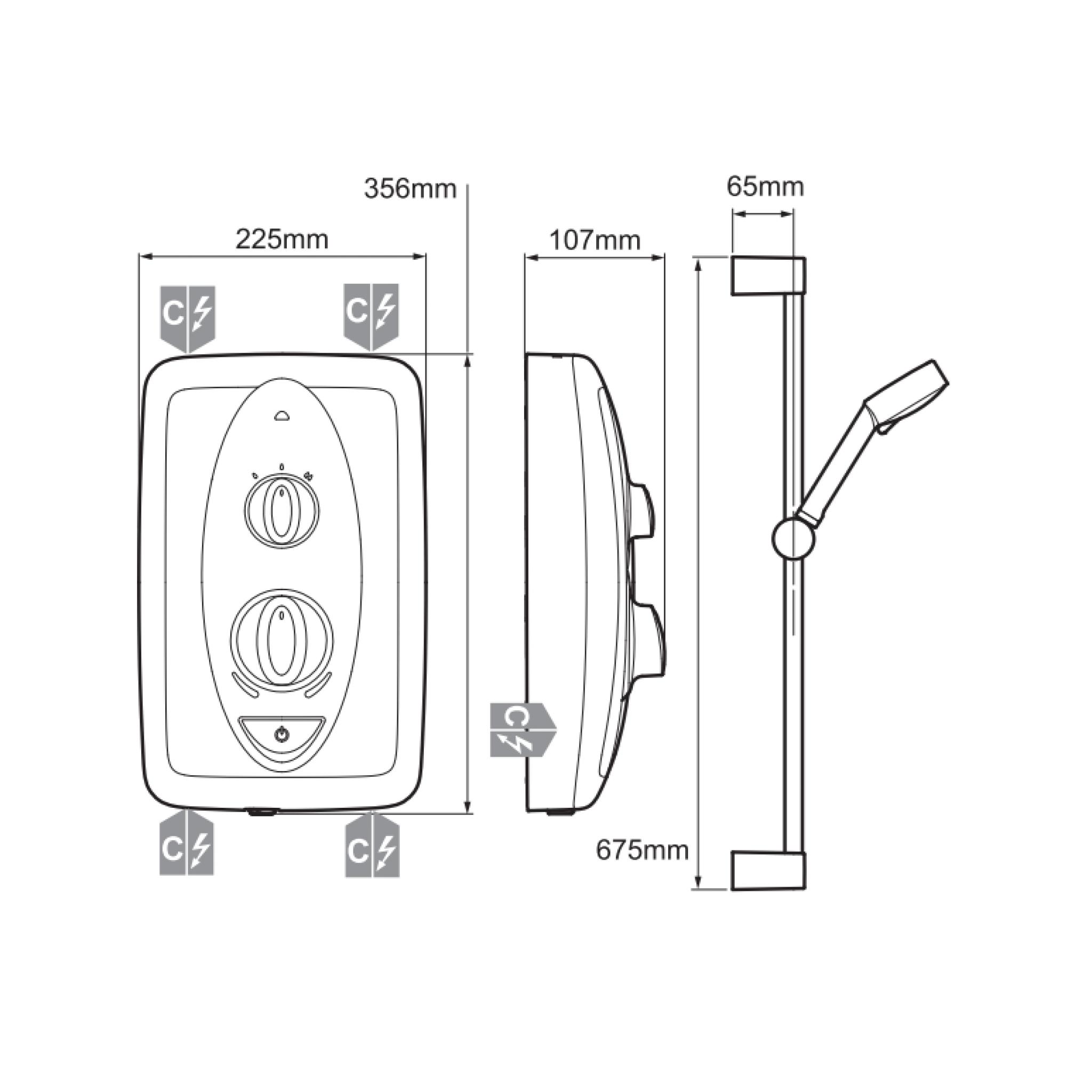 Mira Jump MultiFit 8.5kW Electric Shower
