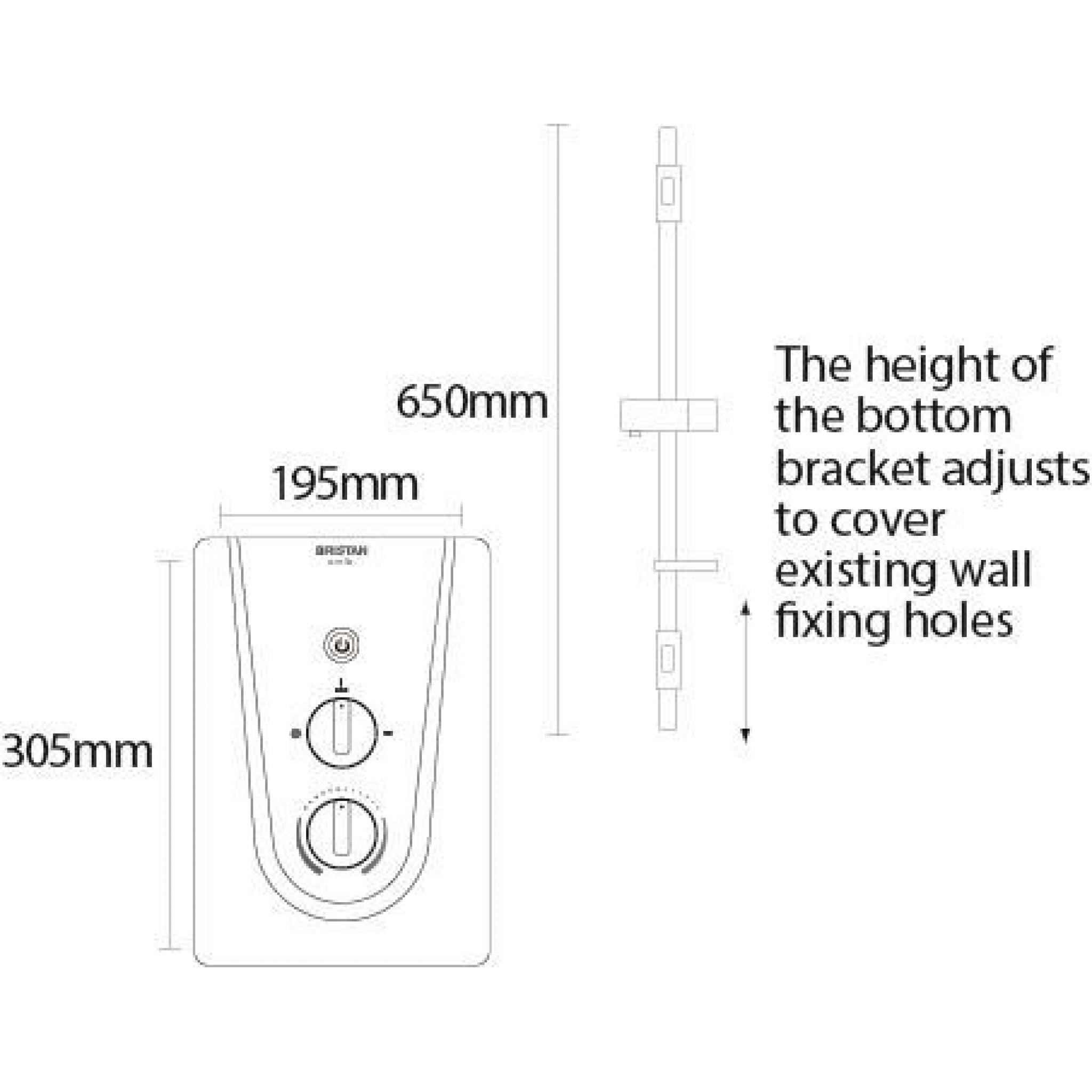 Bristan Smile Electric Shower 9.5KW