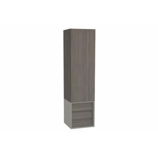 Vitra Frame Tall Unit, with Drawer Unit, 40 cm, Matte Taupe, Right