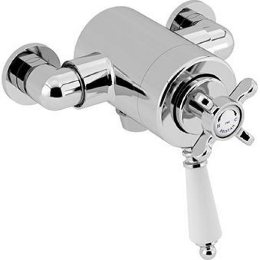 Bristan Thermostatic exposed Dual Control Shower Valvue (Bottom Outlet)