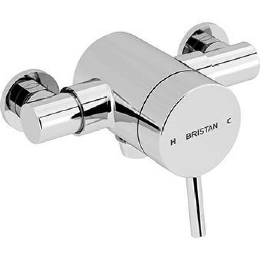 Bristan Prism Thermostatic Exposed Single Control Shower Valve (Bottom Oulet)