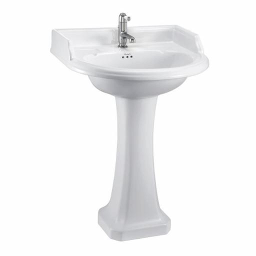 Burlington Classic round 65cm basin and Classic pedestal