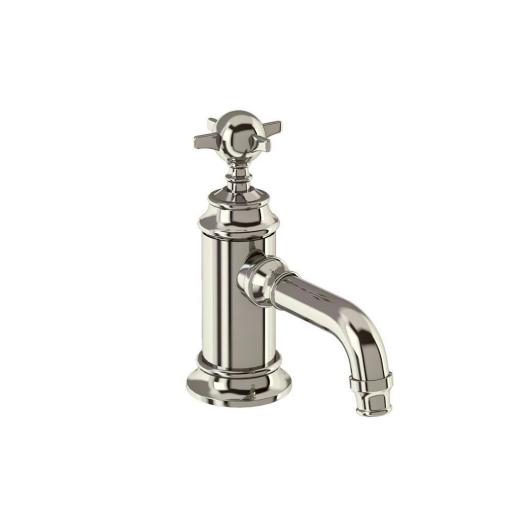 Burlington Arcade Single-lever basin mixer without pop up waste - nickel - with tap handle
